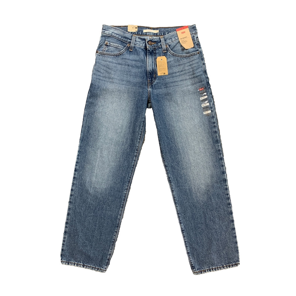 Levis Jeans Women 28 Denim 94 Baggy Mid Rise Wide Barrel Zip Fly Stretch Pockets